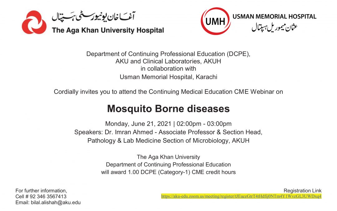 CME Webinar on Mosquito Borne Diseases